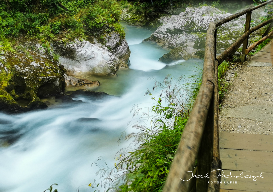 Vintgar Słowenia malowanie wody foto