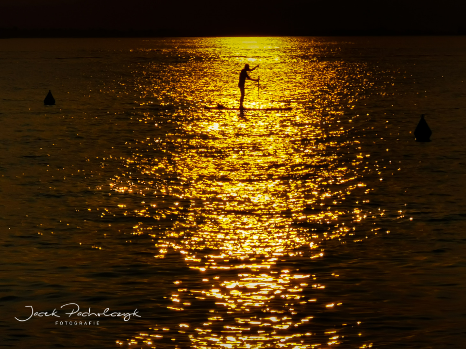 Jezioro Garda zachód słońca
