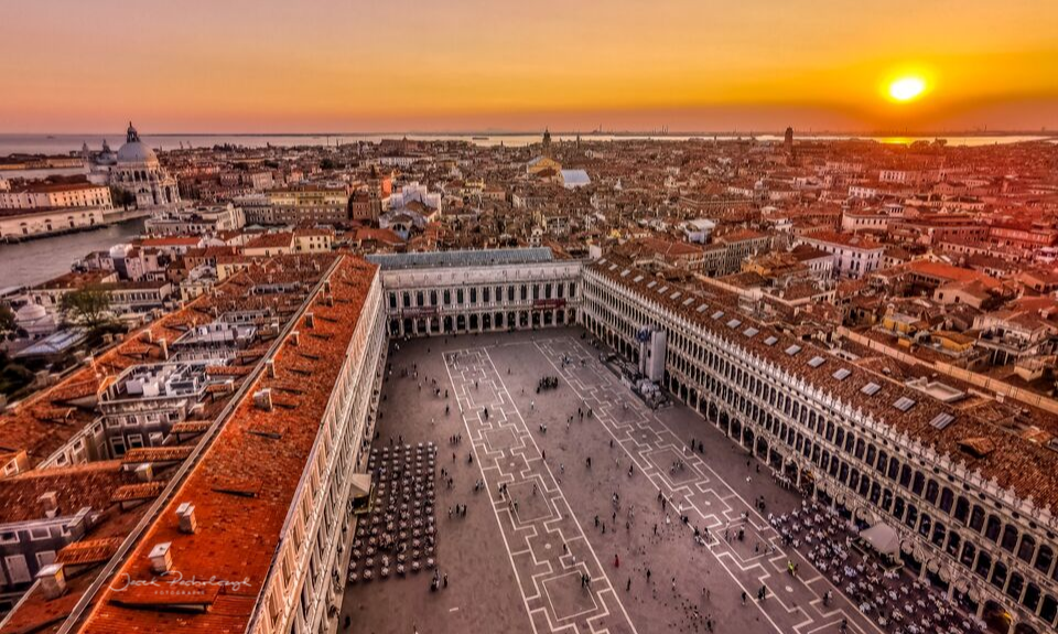 Venezia sunset san marco