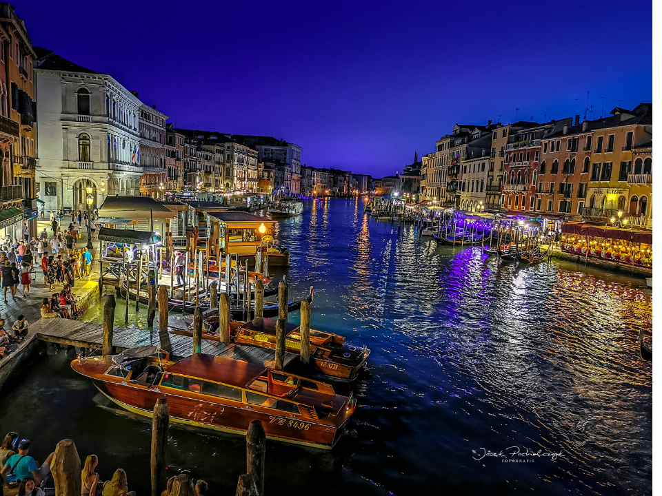 Wenecja Canal Grande wieczór
