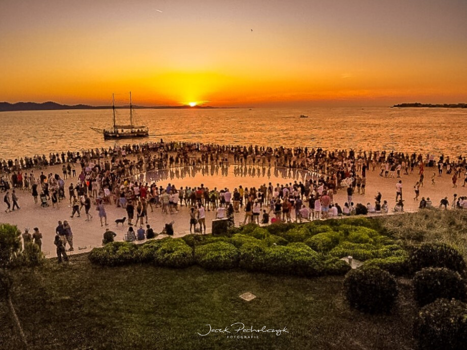 Pozdrowienia słońca Zadar Chorwacja